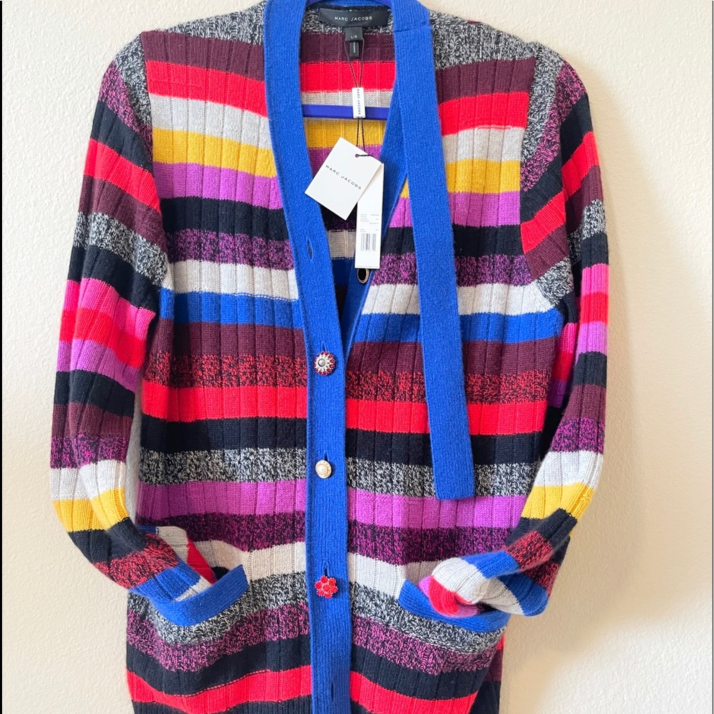 Marc Jacobs Striped Cashmere Sweater